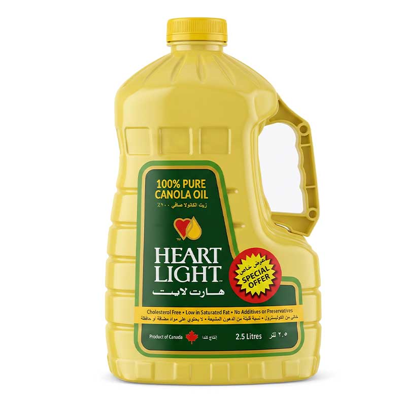 HEART LIGHT CANOLA OIL 2.5L@10%OFF