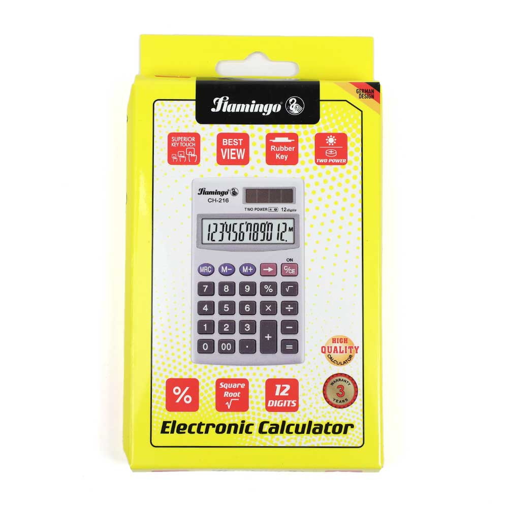 FLAMINGO CALCULATOR FCHO21612 GR