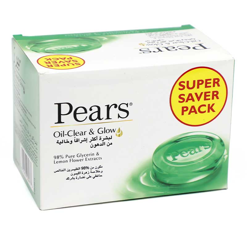 PEARS SOAP OIL CLEAR &amp; GLOW 125GM