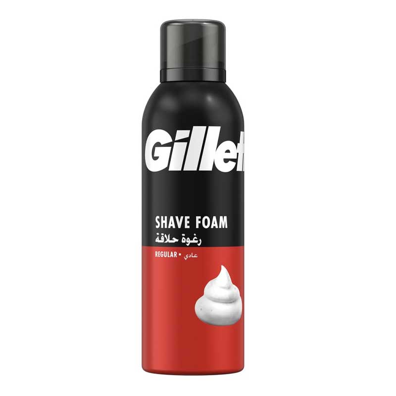 GILLETE SHAVING FOAM 200 ML E REGULAR