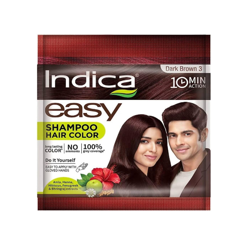 INDICA BROWN SHAMPOO HAIR COLOUR 18ML