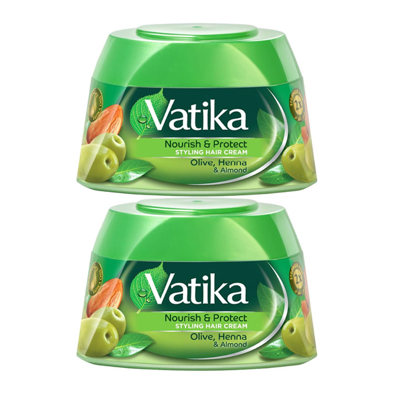 VATIKA HAIR CREAM 140 ML NOURISH &amp; PROTECT TWIN PACK