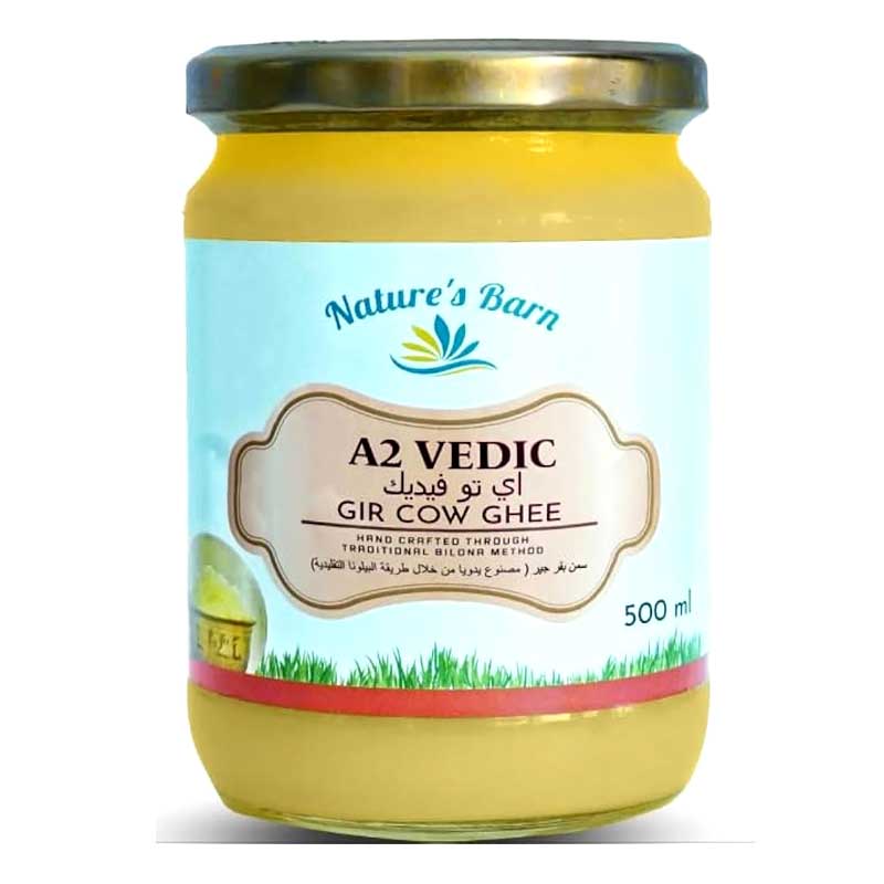 NATURES BARN A2 GIR COW GHEE 500ML