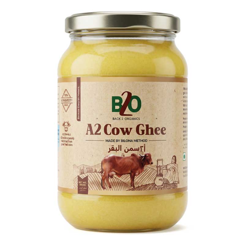 BACK 2 ORGANICS A2 COW GHEE 500ML