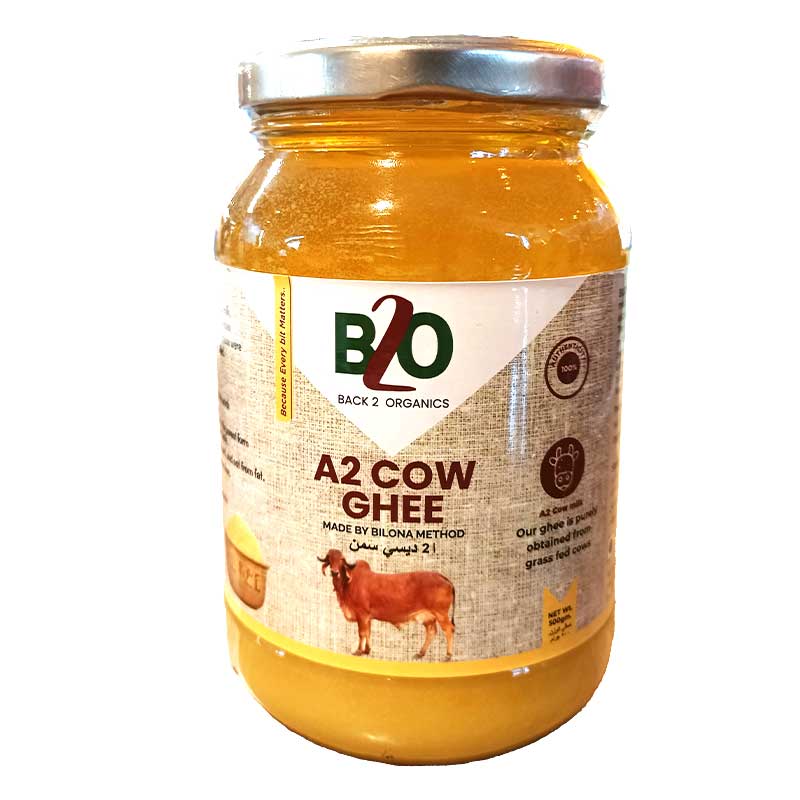 BACK 2 ORGANICS A2 COW GHEE 500ML