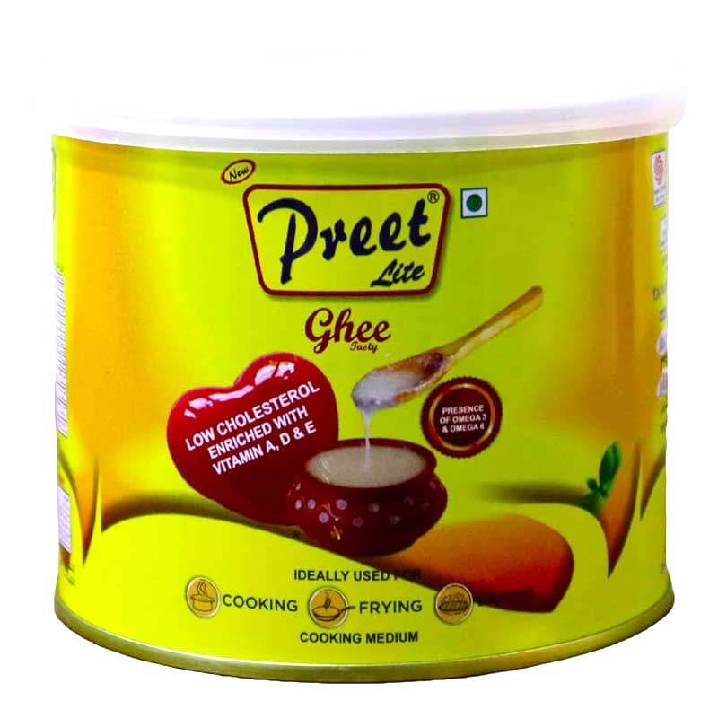 PREET LITE GHEE LOW CHOLESTEROL 500ML / 450GM