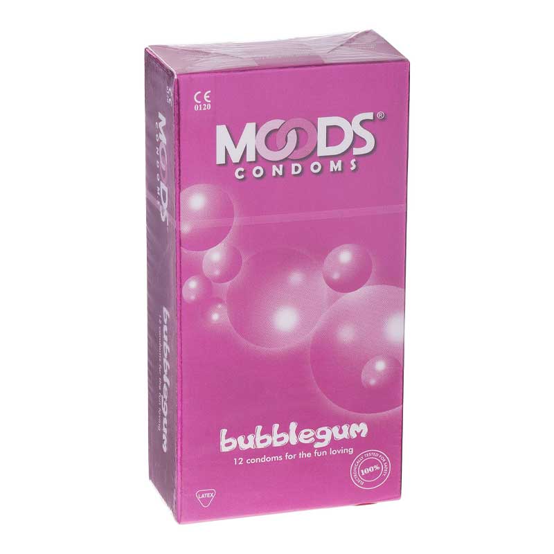 MOODS BUBBLE GUM CONDOMS 12S