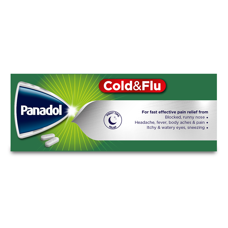 PANADOL COLD+FLU NIGHT TIME RELIEF 24T