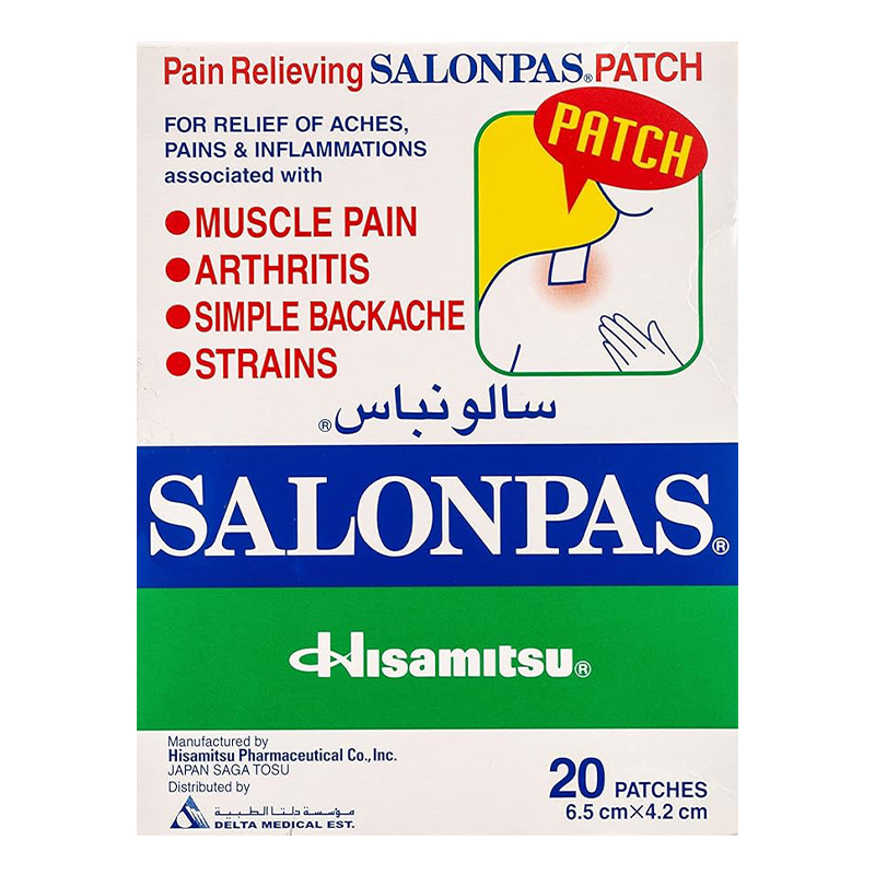 SALONPAS PAIN RELIE PATCH 20PA
