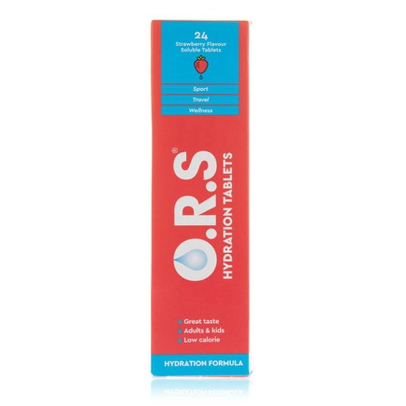 ORS SOLUBLE TABS STRAWBERRY FLAVR 24S