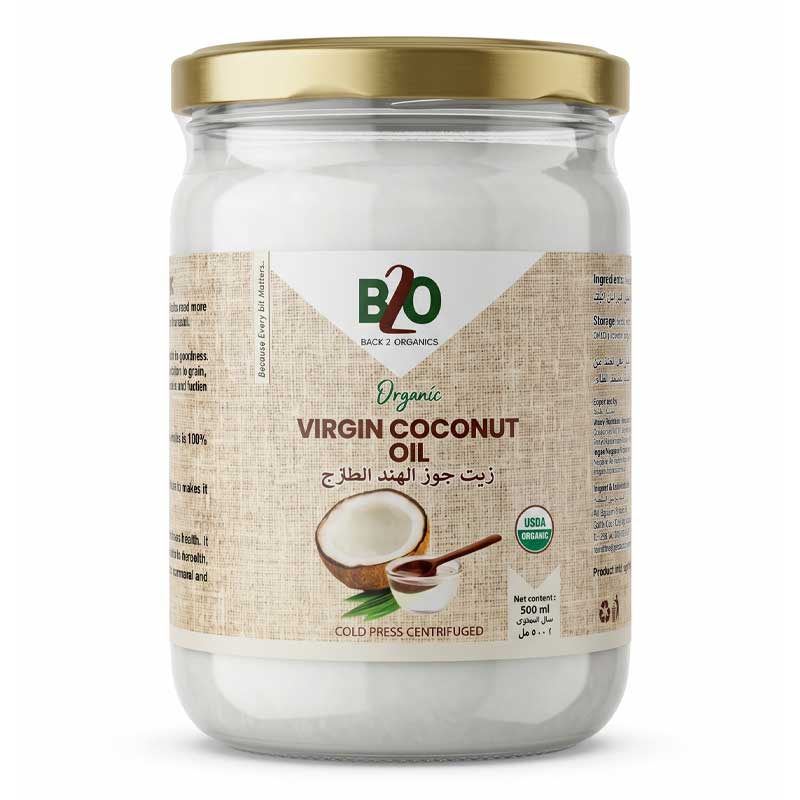 BACK 2 ORGANICS VIRGIN COCONUT OIL 500ML