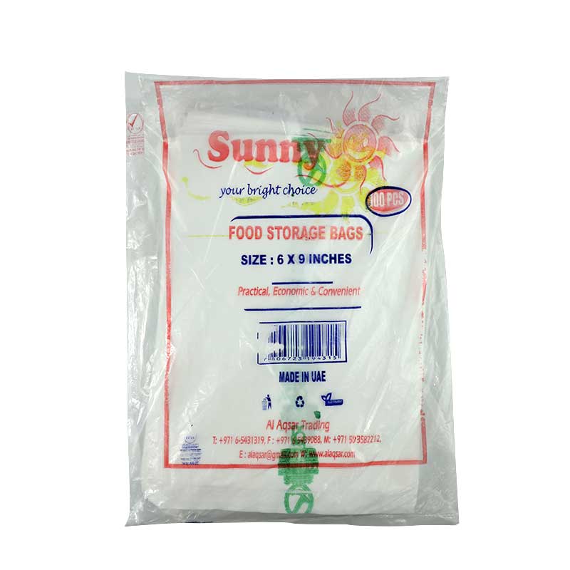 FOOD STORAGE BAGS 6X9 INCHES 100S
