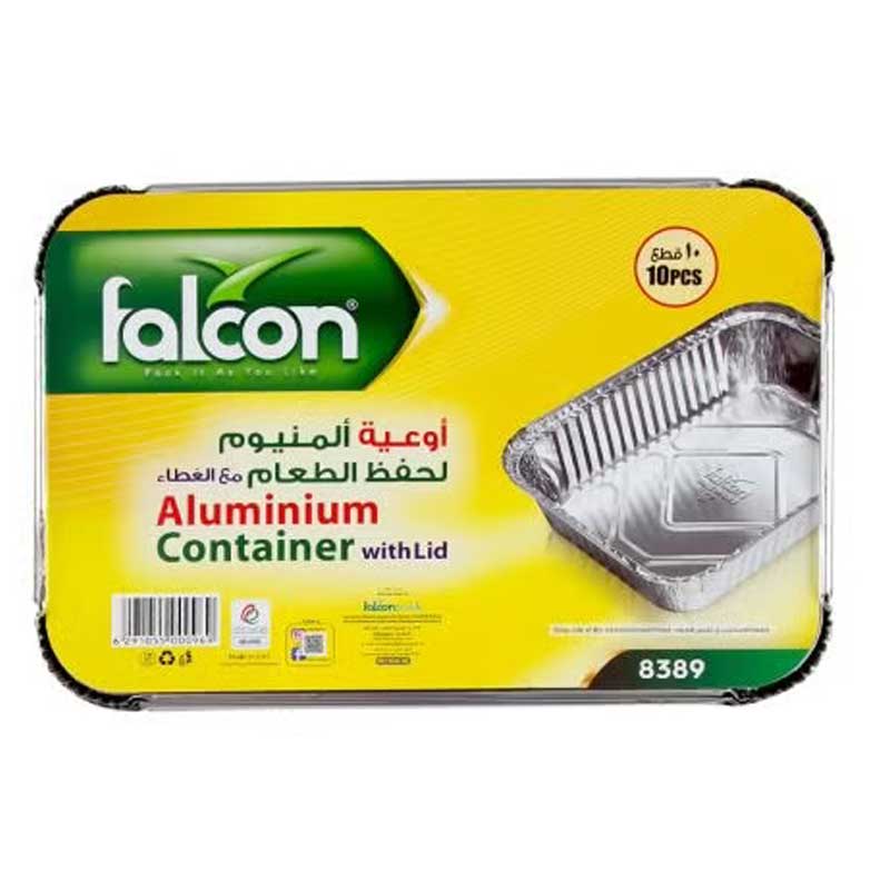 FALCON ALUM. CONT. RECT. 8389 W/LID