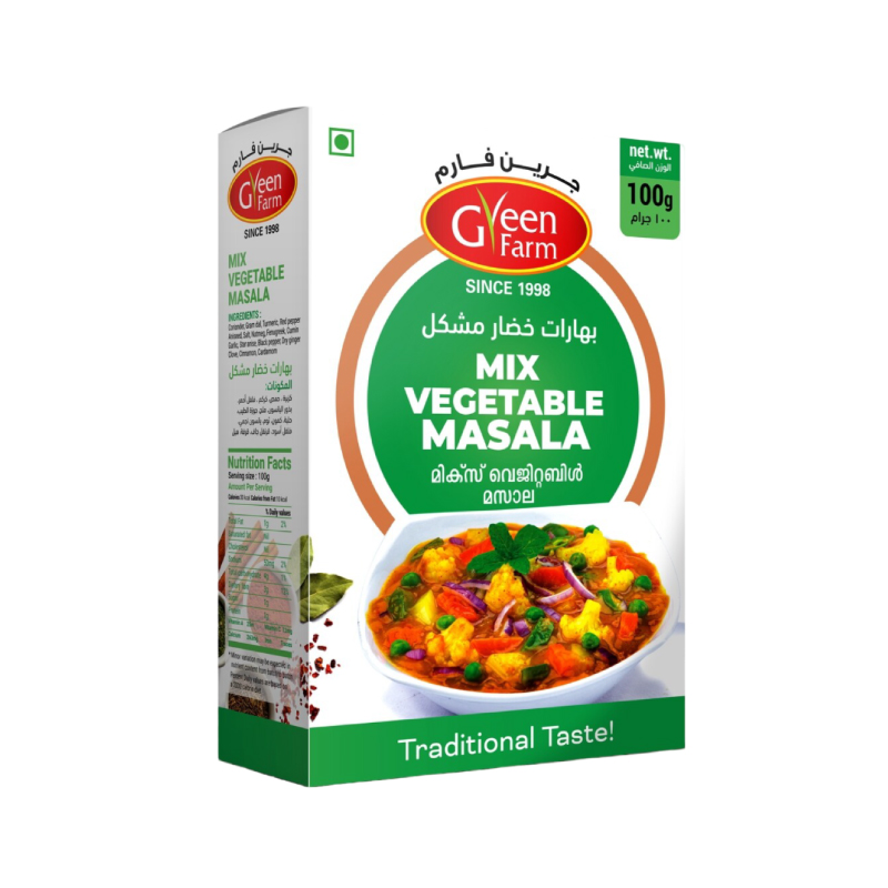 GREEN FARM VEG MASALA 100G