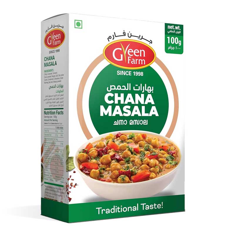 GREEN FARM CHANA MASALA 100G