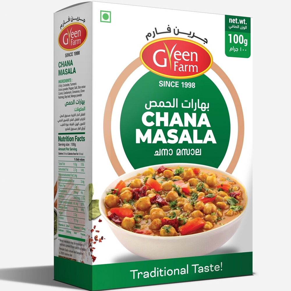 GREEN FARM CHAT MASALA 100G