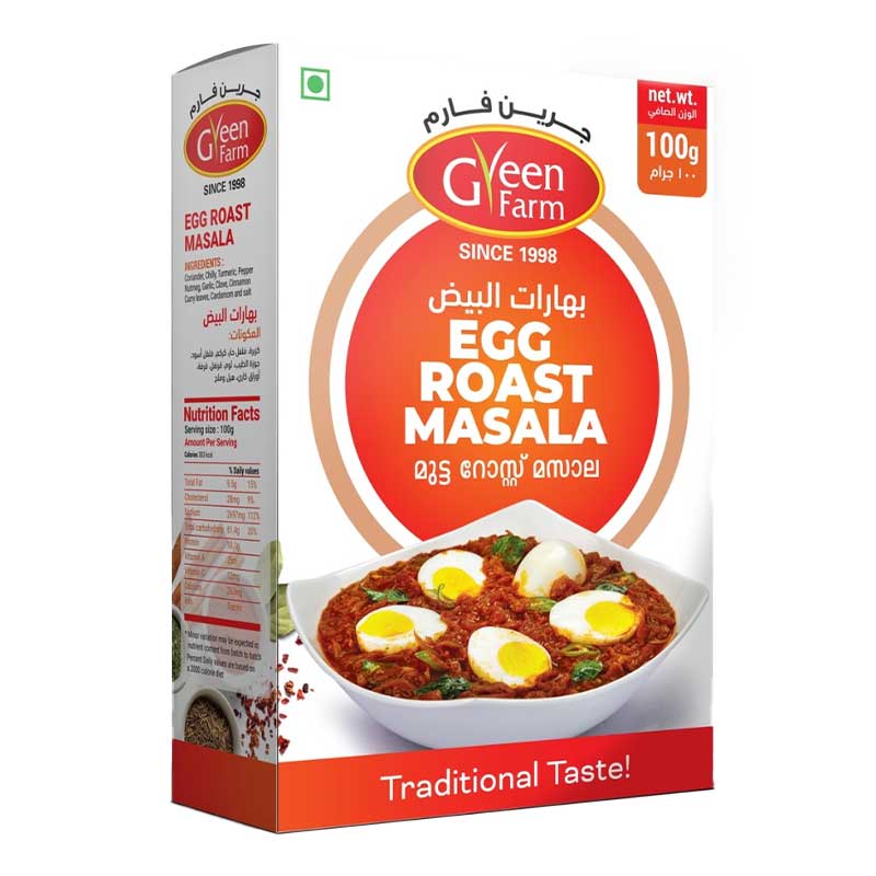 GREEN FARM EGG ROAST MASALA 100G