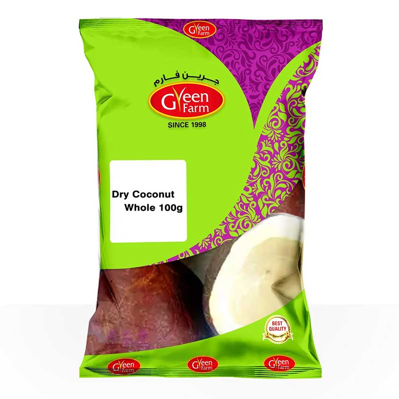 GREEN FARM DRY COCONUT  WHOLE 100G