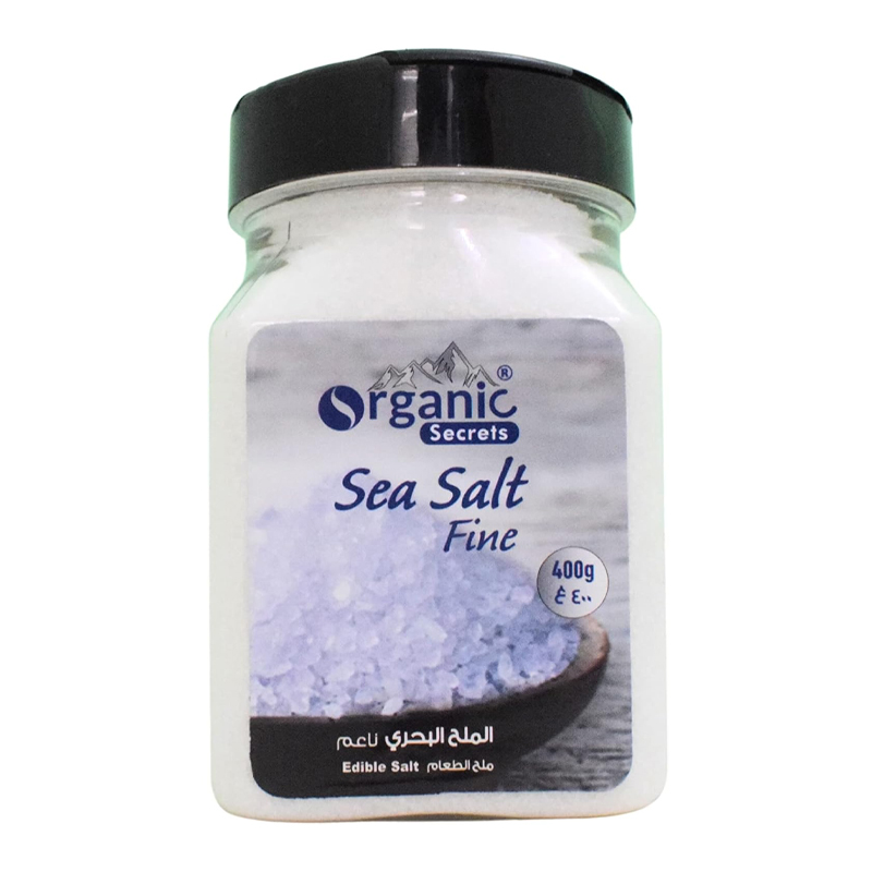 ORGANIC SECRETS SEA  FINE SALT 2X400GM