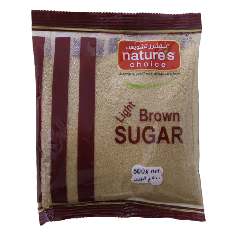 NATURES CHOICE LIGHT BROWN SUGAR (RAW) 500GM