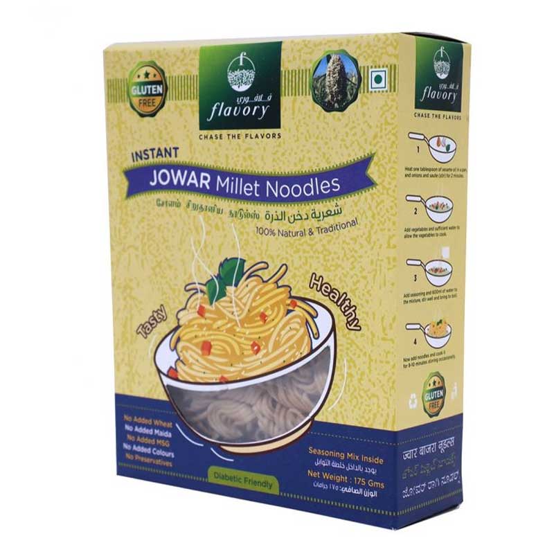 FLAVORY  GLUTEN FREE JOWAR MILLET NOODLES 175 GM