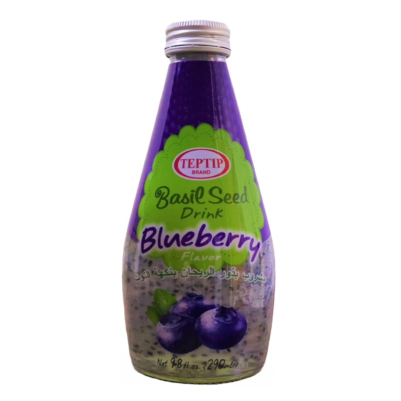 TEPTIP BASIL SEED DRINK  BLUEBERRY 290ML