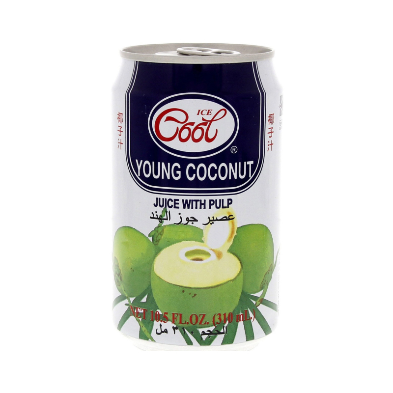 ICE COOL YOUNG COCONUT JUICE 310ML CAN
