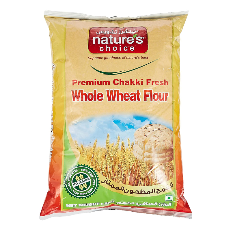 NATURES CHOICE PREMIUM WHOLE WHEAT FLOUR 5KG