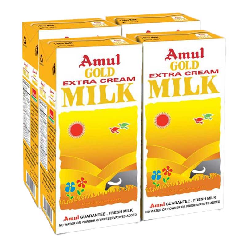 AMUL MILK UHT GOLD 1LTR