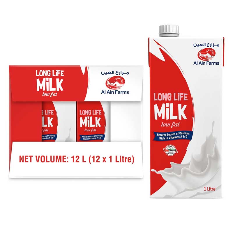 AL AIN UHT LOW FAT 12x1LTR