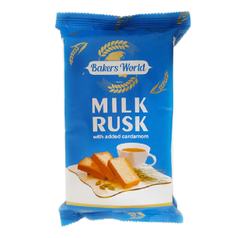 BAKERS WORLD MILK RUSK 100GM