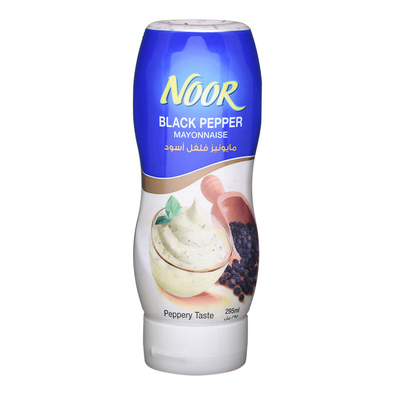 NOOR MAYONNAISE 295ML BLACK PEPPER