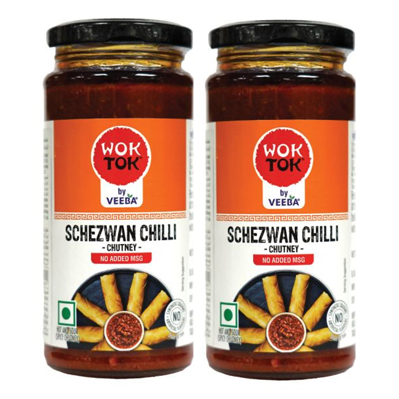 VEEBA SCHEZWAN CHILLI CHUTNEY 2X250GM