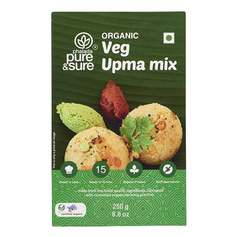 PURE &amp; SURE ORGANIC VEG. UPMA 250GM