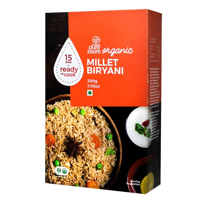 PURE &amp; SURE ORGANIC MILLET BIRYANI 200 GM
