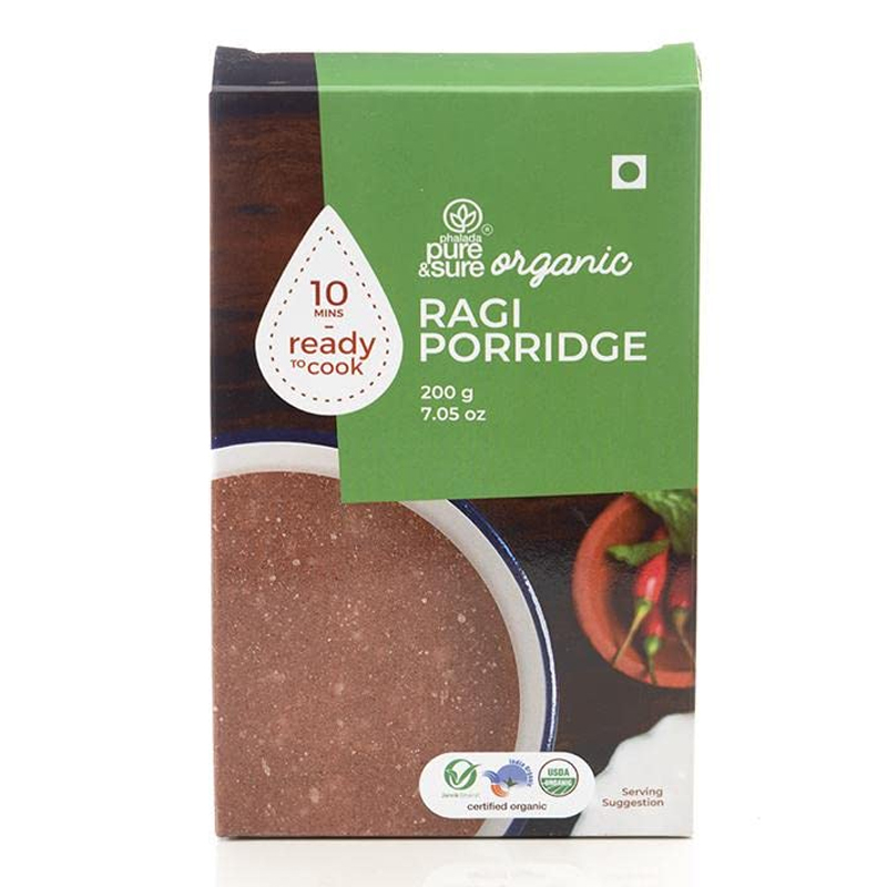 PURE &amp; SURE  ORGANIC RAGI PORRIDGE  200GM