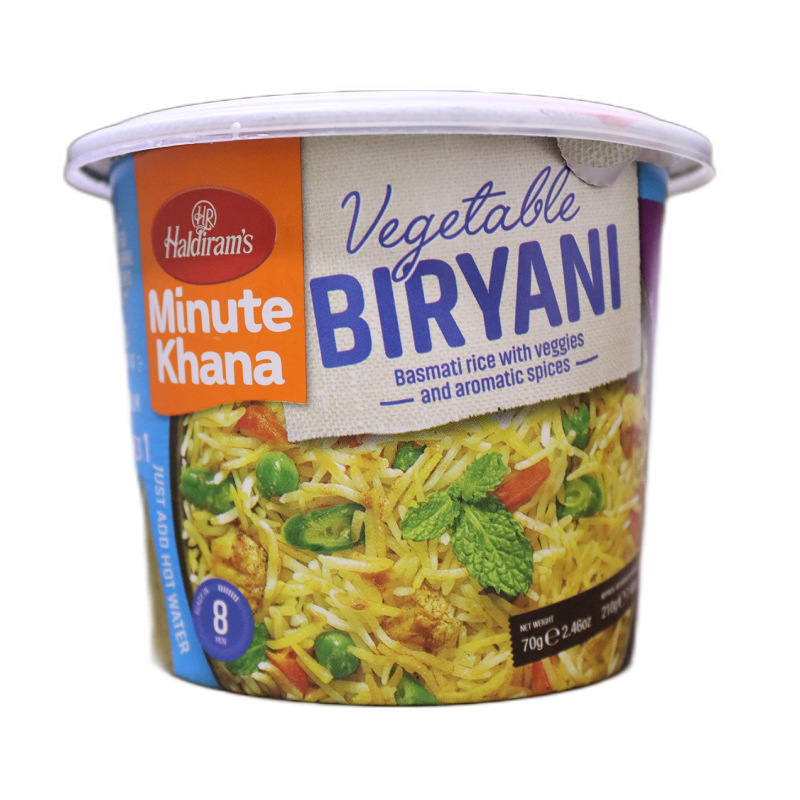 HALDIRAMS INSTANT BOWL VEGETABLE BIRYANI 70GM