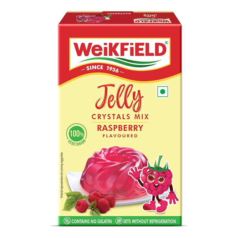 WEIKFIELD JELLY CRYSTALS RASPBERRY 90GM