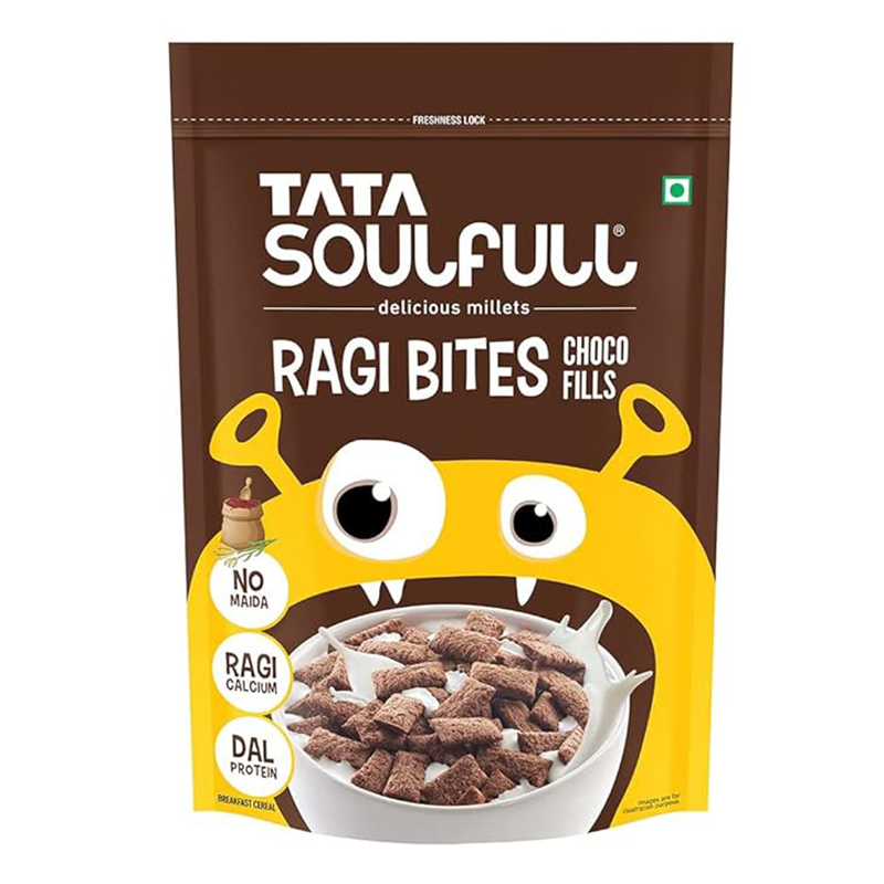 TATA  SOULFULL RAGI BITES CHOCO FILLS 500GM