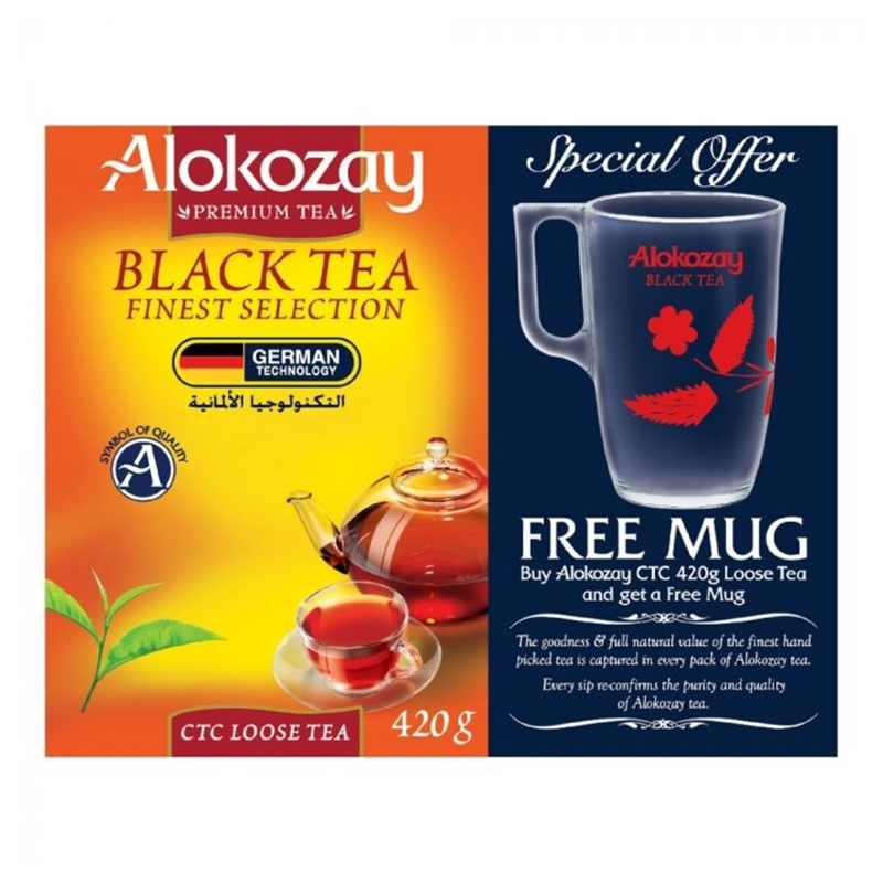 ALOKOZAY LOOSE TEA 420GM +MUG
