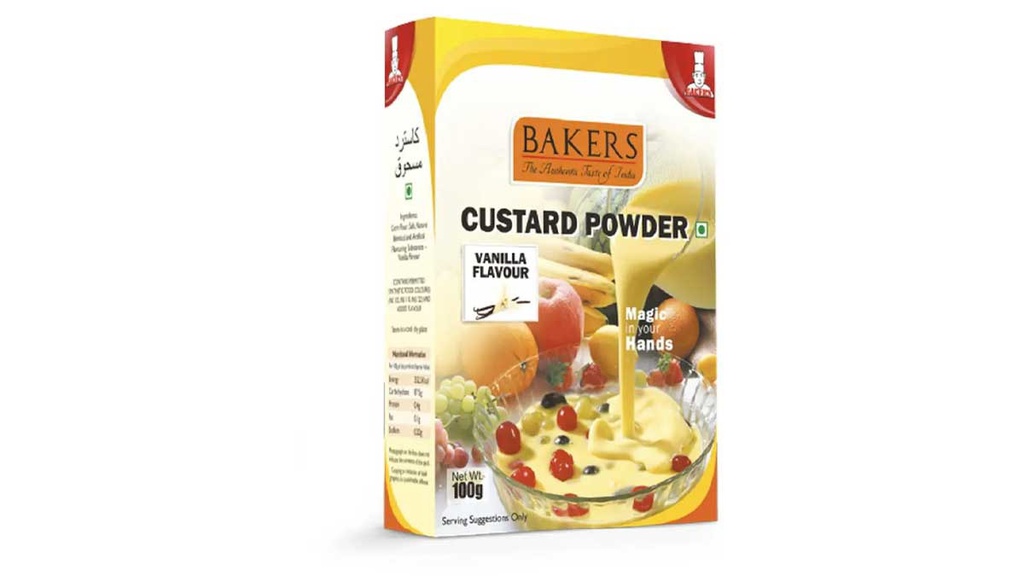 BAKERS CUSTARD POWDER VANILLA 100GM