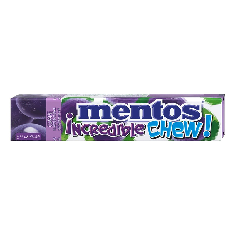 MENTOS CHEW GRAPE 45GM