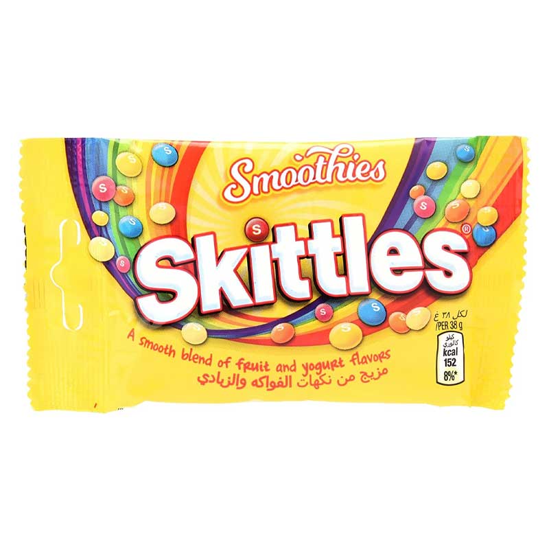 SKITTLES COATED CHEWY SMOOTHIES 38gm