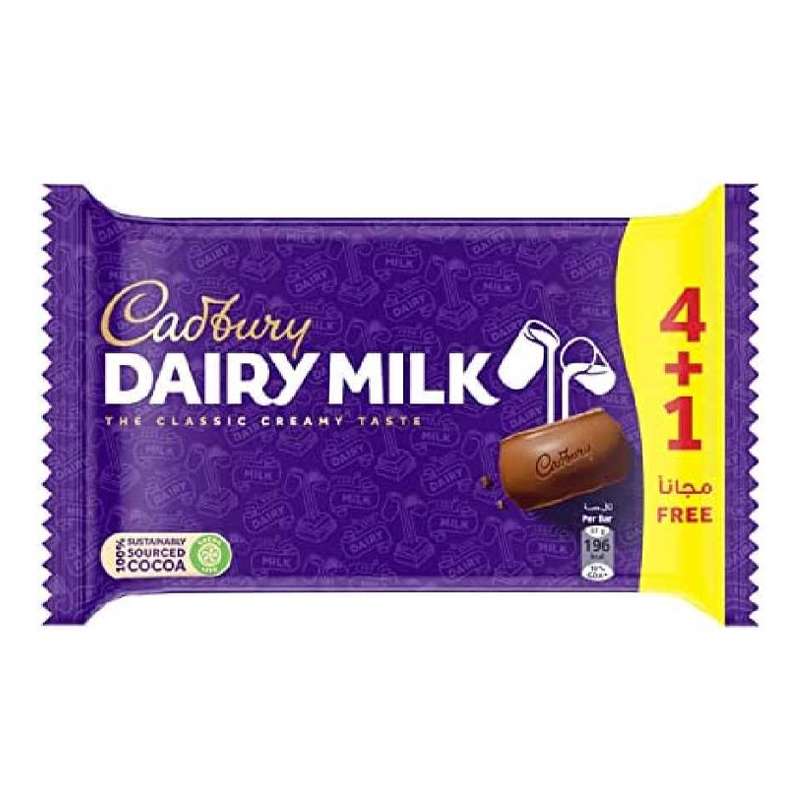 CADBURY DAIY MILK 4+1x35GM