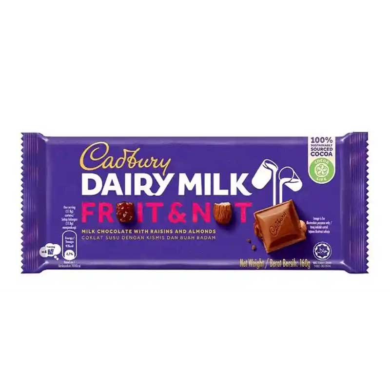 CADBURY FRUIT&amp;NUT 160GM