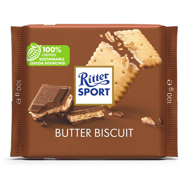 RITTER SPORT BUTTER BISCUIT 100GM