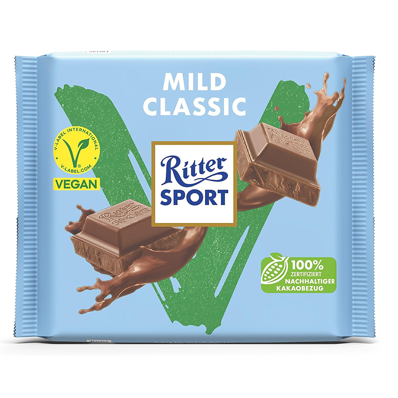 RITTER SPORT SMOOTH CHOC 100GM