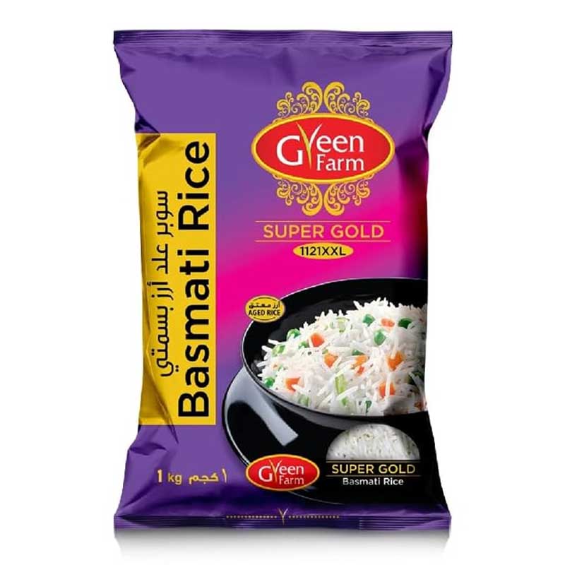 GREEN FARM SUPERGOLD BASMATI RICE  1KG
