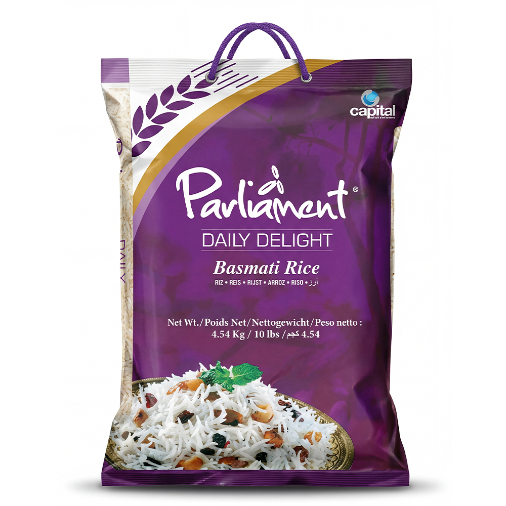 PARLIAMENT DAILY DELIGHT BASMATI RICE 4.54 KG/10LBS