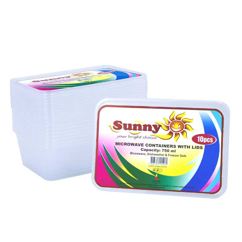SUNNY MICROWAVE CONTAINERS RT 500+750+1000ML